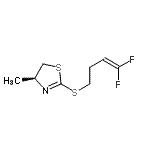 CAS#: 824391-27-7， (4S)-2-[(4,4-Difluoro-3-buten-1-yl)sulfanyl]-4-methyl-4,5-dihydro-1,3-thiazole