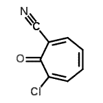 CAS 登录号：825-47-8， 6-氯-7-氧代-1,3,5-环庚三烯-1-甲腈