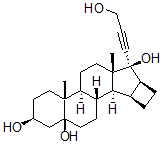 CAS#: 82543-17-7， 17-(3-Hydroxy-1-propynyl)-6b,7b:15b,16b-dimethyleneandrostane-3b,5b,17b-triol
