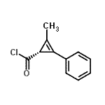 CAS 登录号：82555-70-2， (1R)-2-甲基-3-苯基-2-环丙烯-1-甲酰氯