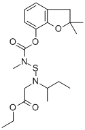 CAS#: 82560-47-2, N-(((((2,3-Dihydro-2,2-Dimethyl-7-Benzofuranyl)Oxy)Carbonyl)Methylamino)Thio)-N-(1-Methylpropyl)-Glycine Ethyl Ester