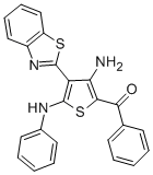 CAS#: 82685-36-7， (3-Amino-4-Benzothiazol-2-Yl-5-Phenylamino-Thiophen-2-Yl)-Phenyl-Methanone