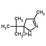CAS#: 82755-28-0， 3-Methyl-5-(2-methyl-2-propanyl)-4,5-dihydro-1H-pyrazol-5-ol