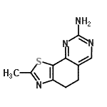 CAS#: 827598-51-6， 2-Methyl-4,5-dihydro[1,3]thiazolo[4,5-h]quinazolin-8-amine