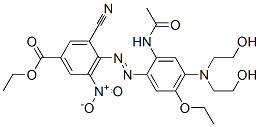 CAS#: 82760-40-5， Ethyl 4-[[2-(Acetylamino)-4-[Bis(2-Hydroxyethyl)Amino]-5-Ethoxyphenyl]Azo]-3-Cyano-5-Nitrobenzoate