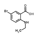 CAS#: 82762-56-9， 5-bromo-2-ethylamino-benzoic acid