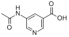 structure of CAS# 82817-65-0, 5-Acetamidonicotinic Acid;5-ACETAMIDO-3-PYRIDINECARBOXYLIC ACID;5-Acetamidopyridine-3-Carboxylic Acid;5-Acetamidonicotinic Acid ,98%