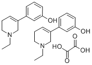 CAS 登录号:83010-53-1, 3-(1-乙基-1,2,5,6-四氢-3-吡啶基)苯酚草酸盐 (2:1)