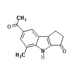 CAS#: 830347-26-7， 7-Acetyl-5-methyl-1,4-dihydrocyclopenta[b]indol-3(2H)-one