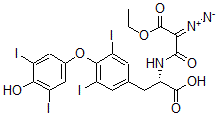 CAS 登录号:83181-47-9, N-(乙基-2-重氮基丙二酰)甲状腺素