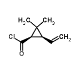 CAS#: 83190-38-9， (1R,3S)-2,2-Dimethyl-3-vinylcyclopropanecarbonyl chloride