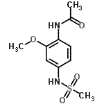CAS#: 83209-82-9， N-{2-Methoxy-4-[(methylsulfonyl)amino]phenyl}acetamide