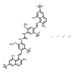 CAS#: 83221-55-0， Potassium sodium hydrogen 5,5'-{carbonylbis[imino(5-methoxy-2-sulfonato-4,1-phenylene)-2,1-diazenediyl]}bis(6-amino-4-hydroxy-2-naphthalenesulfonate) (1:1:2:1)