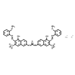 CAS 登录号：83221-61-8， 钾钠7,7'-(羰基二亚胺)二{4-羟基-3-[(2-甲氧基苯基)偶氮]-2-萘磺酸酯}(1:1:1)