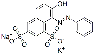 CAS 登录号:83232-33-1, 7-羟基-8-(苯基偶氮)萘-1,3-二磺酸钾钠