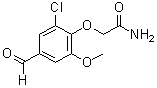 CAS 登录号：832674-69-8， 2-(2-氯-4-甲酰基-6-甲氧基苯氧基)乙酰胺