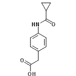 CAS#: 832681-49-9， {4-[(Cyclopropylcarbonyl)amino]phenyl}acetic acid