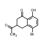 CAS#: 83344-22-3， 3-Acetyl-5-bromo-8-hydroxy-3,4-dihydro-1(2H)-naphthalenone