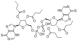 CAS#: 83385-96-0， P(1),P(2)-Bis(O(2'),O(3')-Dibutyryl-6-Mercaptopurine-9 beta-Ribofuranoside)-5'-Pyrophosphate