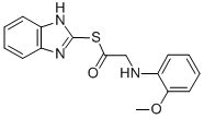 CAS#: 83408-81-5， ((2-Methoxyphenyl)Amino)Ethanethioic Acid S-1H-Benzimidazol-2-Yl Ester