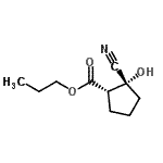 CAS#: 834886-11-2， Propyl (1S,2R)-2-cyano-2-hydroxycyclopentanecarboxylate