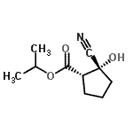 CAS#: 834886-12-3， Isopropyl (1S,2R)-2-cyano-2-hydroxycyclopentanecarboxylate