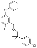 CAS#: 83493-16-7， 3-Phenoxy-6-Fluorobenzyl 2-(4-Chlorophenyl)-2-Methylpropyl Ether