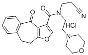 CAS#: 83494-79-5， 9,10-Dihydro-N-(2-Cyanoethyl)-N-(2-(4-Morpholinyl)Ethyl)-4-Oxo-4H-Benzo(4,5)Cyclohepta[1,2-b]Furan-3-Carboxamide Monohydrochloride