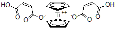 CAS 登录号:83525-76-2, 二茂钛二(顺丁烯二酸氢盐)