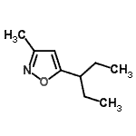 CAS#: 83666-03-9， 3-Methyl-5-(3-pentanyl)-1,2-oxazole