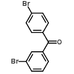 structure of CAS# 83699-51-8, (3-Bromophenyl)(4-bromophenyl)methanone;3,4'-dibromobenzophenone