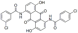 CAS#: 83721-55-5， 3-Chloro-N-[5-[(4-Chlorobenzoyl)Amino]-9,10-Dihydro-4,8-Dihydroxy-9,10-Dioxo-1-Anthryl]Benzamide