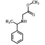 结构式 CAS# 83732-50-7, 甲基N-(1-苯基乙基)甘氨酸酯