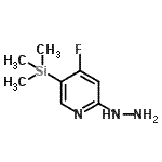 CAS#: 837364-91-7， 4-Fluoro-2-hydrazino-5-(trimethylsilyl)pyridine