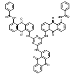 CAS#: 83742-16-9， N,N'-({6-[(9,10-Dioxo-9,10-dihydro-1-anthracenyl)amino]-1,3,5-triazine-2,4-diyl}bis[imino(9,10-dioxo-9,10-dihydroanthracene-5,1-diyl)])dibenzamide