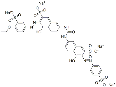 CAS#: 83763-83-1， Tetrasodium 3-[(4-Ethoxy-3-Sulphonatophenyl)Azo]-4-Hydroxy-7-[[[[5-Hydroxy-7-Sulphonato-6-[(4-Sulphonatophenyl)Azo]-2-Naphthyl]Amino]Carbonyl]Amino]Naphthalene-2-Sulphonate