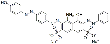 CAS#: 83846-56-4， Disodium 4-Amino-5-Hydroxy-3-[[4-[(4-Hydroxyphenyl)Azo]Phenyl]Azo]-6-(Phenylazo)Naphthalene-2,7-Disulphonate