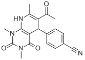 CAS#: 838845-73-1， 4-(6-Acetyl-1,2,3,4,5,8-Hexahydro-1,3,7-Trimethyl-2,4-Dioxopyrido[2,3-d]Pyrimidin-5-Yl)-Benzonitrile