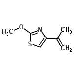 CAS#: 83893-81-6， 4-Isopropenyl-2-methoxy-1,3-thiazole