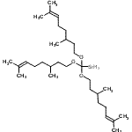 CAS#: 83918-70-1， {Tris[(3,7-dimethyl-6-octen-1-yl)oxy]methyl}silane