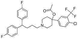 CAS#: 83918-76-7， 1-[4,4-Bis(4-Fluorophenyl)Butyl]-4-[4-Chloro-3-(Trifluoromethyl)Phenyl]Piperidin-4-Yl Acetate