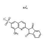 CAS#: 83929-60-6， Ammonium 2-(1,3-dioxo-2,3-dihydro-1H-inden-2-yl)-8-methyl-6-quinolinesulfonate