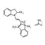CAS#: 83949-78-4， 1,3,3-Trimethyl-2-[(E)-2-(2-methyl-2,3-dihydro-1H-indol-1-yl)vinyl]-3H-indolium acetate