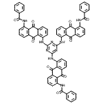 CAS#: 83949-91-1， N,N',N''-{1,3,5-Triazine-2,4,6-triyltris[imino(9,10-dioxo-9,10-dihydroanthracene-5,1-diyl)]}tribenzamide