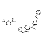 CAS#: 83950-00-9， 1,3,3-Trimethyl-2-{methyl[4-(phenyldiazenyl)phenyl]carbonohydrazonoyl}-3H-indolium 2-(lactoyloxy)propanoate