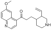 structure of CAS# 84-55-9, Viquidil;1-(6-Methoxy-4-Quinolyl)-3-[(3R,4R)-3-Vinyl-4-Piperidyl]Propan-1-One;1-(6-Methoxy-4-Quinolyl)-3-[(3R,4R)-3-Vinyl-4-Piperidinyl]Propan-1-One;1-(6-Methoxy-4-Quinolyl)-3-(3-Vinyl-4-Piperidyl)-1-Propanone
