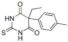 structure of CAS# 84030-12-6, 5-Ethyldihydro-2-Thioxo-5-(p-Tolyl)Pyrimidine-4,6(1H,5H)-Dione;5-Ethyl-5-(4-Methylphenyl)-2-Thioxo-Hexahydropyrimidine-4,6-Dione;5-Ethyl-5-(4-Methylphenyl)-2-Thioxohexahydropyrimidine-4,6-Dione;5-Ethyl-5-(4-Methylphenyl)-2-Thioxo-Hexahydropyrimidine-4,6-Quinone
