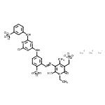 CAS#: 84045-63-6， Trisodium 4-({4-chloro-6-[(3-sulfonatophenyl)amino]-1,3,5-triazin-2-yl}amino)-2-{[1-ethyl-2-hydroxy-4-methyl-6-oxo-5-(sulfonatomethyl)-1,6-dihydro-3-pyridinyl]diazenyl}benzenesulfonate