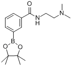 结构式 CAS# 840521-76-8, 3-(2-(二甲基氨基)乙基氨基甲酰)苯硼酸频哪醇酯