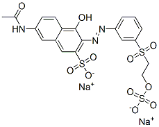 CAS#: 84083-04-5， Disodium 7-Acetamido-4-Hydroxy-3-[[3-[[2-(Sulphonatooxy)Ethyl]Sulphonyl]Phenyl]Azo]Naphthalene-2-Sulphonate